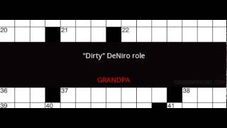 "Dirty" DeNiro role Crossword Clue Solution