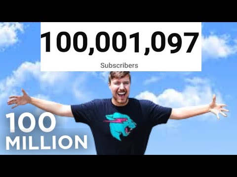 MrBeast Hits 100 Million Subscribers On Livestream! - YouTube