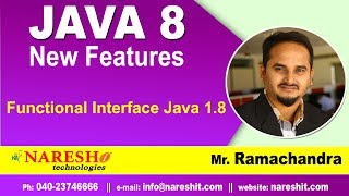 Java 8 Features Tutorials | Functional Interface Java 1.8 | Core Java Tutorials | by Mr.Ramachandra