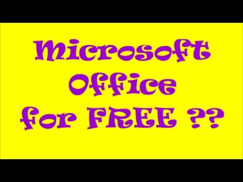 How To Get Microsoft Office For Free. Word, Powerpoint, Excel At No ...