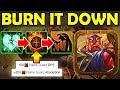 AMAZING DPS Flame Guard Upgrade Tree Talent [Imba Sticky Napalm] Ability Draft Dota 2