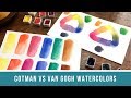 Cotman vs Van Gogh | Student Grade Watercolor Comparison