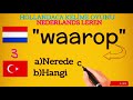 HOLLANDACA ÖĞRENİYORUM/HOLLANDACA KELİMELER OYUNU/Nederlands leren