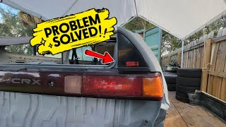 K Swap Honda CRX Build pt 40- Rear Triangle Panel Solution