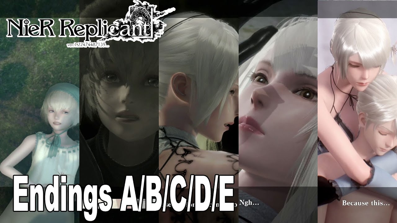 NieR Replicant Ver.1.22474487139 - All Endings A/B/C/D/E [HD 1080P ...