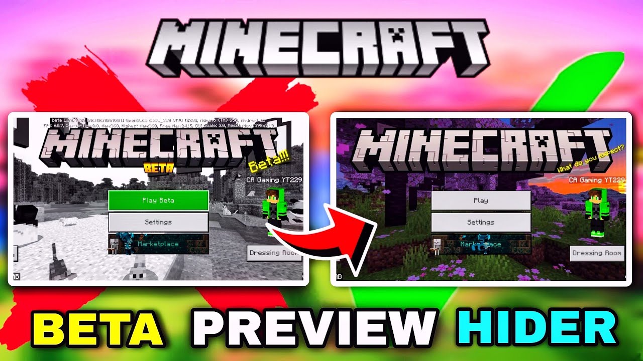 Minecraft Beta Preview Hider 1.20.40 - YouTube