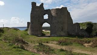 Pennard castle fly through door (Drone)