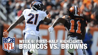 Broncos vs. Browns First-Half Highlights (Week 6) | NFL