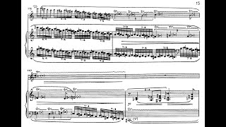 Edison Denisov - Sonata for Clarinet and Piano (1993) [Score-Video]