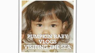 【pumpkin baby】海海海🌊first time to visit the sea🐳💦#スリランカンハーフ#baby#cute