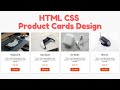 HTML CSS Product Card Design | CSS Cards | E Commerce Card Design HTML CSS | CSS Card Hover Effect