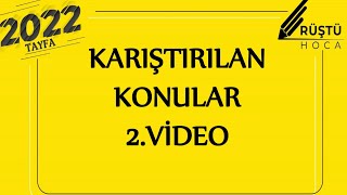 Karıştırılan Konular -2 | RÜŞTÜ HOCA