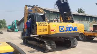 ใหม่ถอดด้าม XCMG XE215C พาดูเครื่อง 6BG1 ปั้ม K3V แพร์ โป๊ะ ช่วงล่าง เก่ง excavator EP.8217