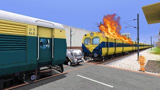 MEMU Engine Rescue a Failed MEMU Local Train at Level Crossing – Train Simulator