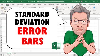 Create ERROR BARS Showing STANDARD DEVIATION in an Excel Chart