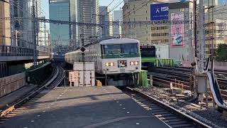 185系踊り子号新橋駅通過