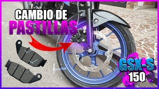 CAMBIO DE PASTILLAS GSXS 150| GSXR150|🏍🛵MANTENIMIENTO CALIPER|👨‍🔧