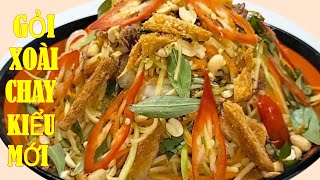 Đừng TRỘN GỎI XOÀI CHAY,Kiểu Cũ Nữa,TRỘN KIỂU MỚI Đơn Giản,Mà Ngon😋Hơn,Chay Huệ Hoàng VLog