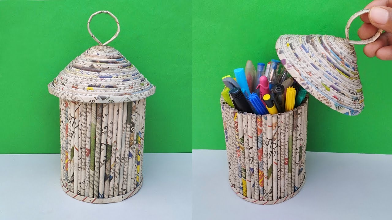 How Make Basket Newspaper At Carl Cosme Blog