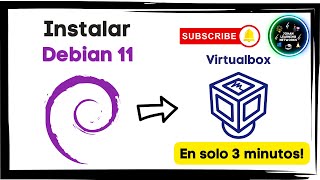 Instalacion Debian 11 (Interfaz Grafica) | VirtualBox | En 3 minutos! | 2022