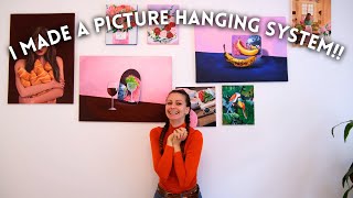 How I Made a Gallery Hanging System for €25