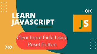 How To Create Reset Button In HTML Form Using JavaScript