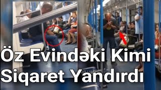 Bu Adam Bakıda Metroda Görün Nə Etdi - Öz Evindəki Kimi...