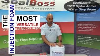 Injection Grout SealBoss 1510 - Versatile Hydrophobic Polyurethane Injection High Foamer - NSF Cert.