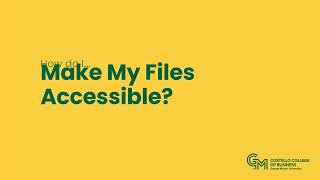 Microsoft Accessibility Checker (PowerPoint Example)