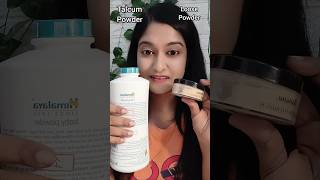 loose powder vs talcum powder😱🤯#shorts #youtubeshorts#makeup #viral