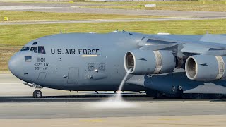 This US Air Force C-17 Engine is So Powerful it Can Create a Mini Tornado
