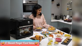 17 Diwali Party Food Ideas | Air fried finger food recipes for Diwali gathering