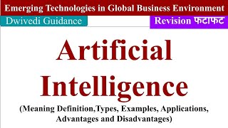 Artificial Intelligence, AI, emerging technologies in global business environment, mba, bba