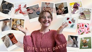 Tons of cute and quick knitting patterns for gift knits 🧶🎁 accessories, home goods,  bags, and more