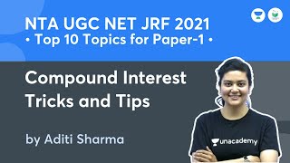 Compound Interest with Tricks and Tips | ICT & Teaching Aptitude | NTA UGC NET-JRF | by Aditi Sharma