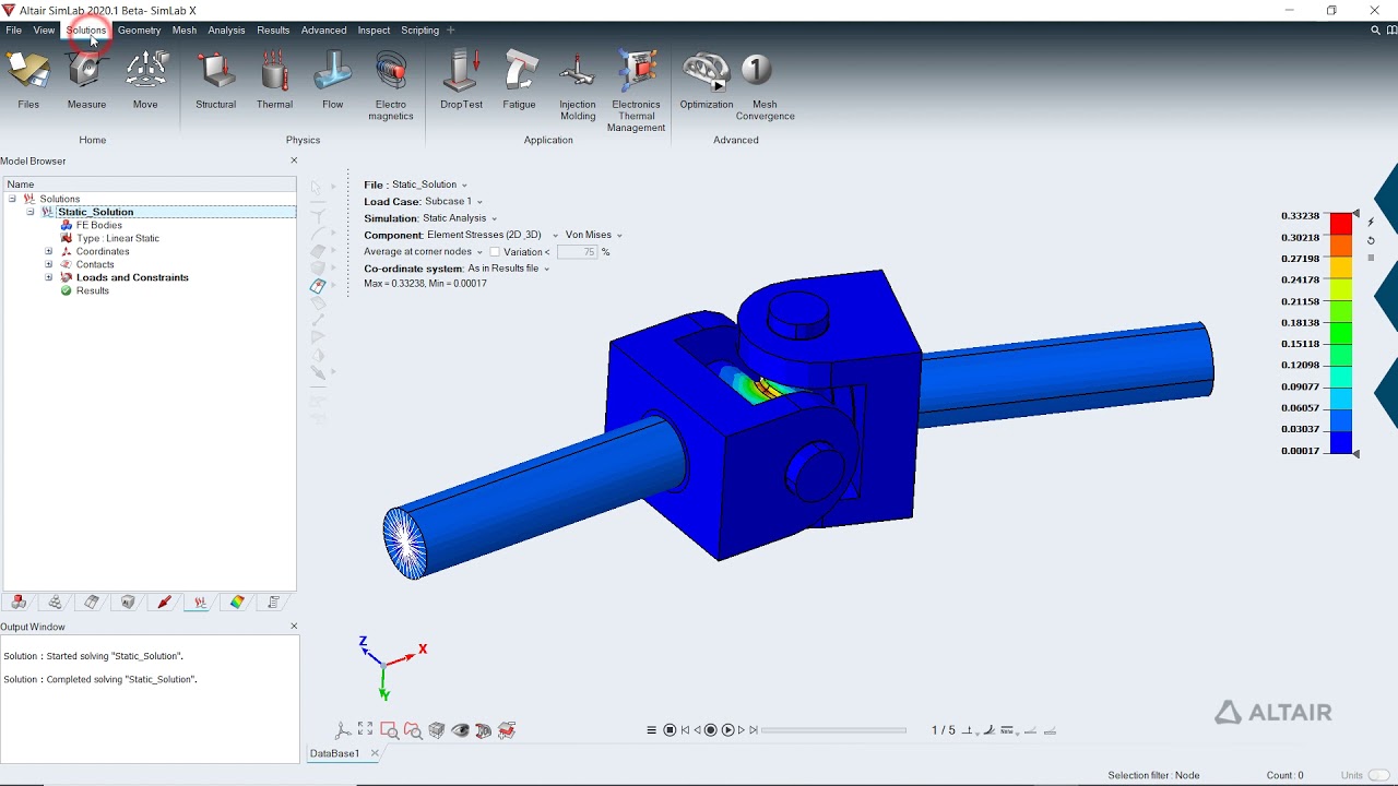 Fatigue Optimization With Altair SimLab™ - YouTube