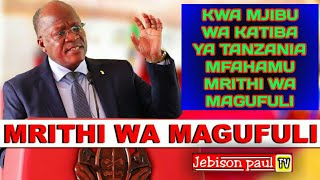 MFAHAMU ATAKAE RITHI KITI CHA URAIS BAADA YA MAZISHI YA MWILI WA MAREHEMU MAGUFULI