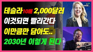 [테슬라, 10배 2000달러!! 이것되면 빨라진다!! 이만큼만 담아도...2030년 이렇게 된다!! ]#3.1경제독립tv