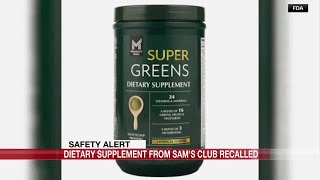 SAFETY ALERT: Dietary supplement recalled due to salmonella fears