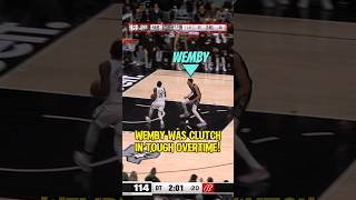 CLUTCH Wemby had a BLOCK PARTY in OVERTIME!⏰️👽