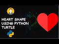 Heart Shape Using Python Turtle Graphics  l KNOWLEDGE DOCTOR l Mishu Dhar