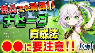 【原神】ナヒーダ育成法!!おすすめの天賦・聖遺物・目標ステ・熟知1000は必要か？について解説！【げんしん】