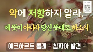 삶의 흐름에 내맡기기 | 삶에 저항하지 말라 | 에크하르트 톨레 | 삶의 지혜 | 삶으로 다시 떠오르기 | 현존과 내맡기기 | 평화와 수용 | 삶