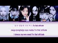 ive 아이브 attitude color coded lyrics