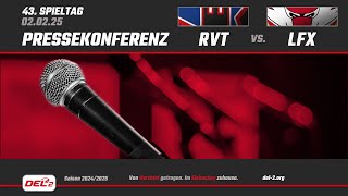 DEL2 Pressekonferenz Spieltag 43: Ravensburg Towerstars vs. Lausitzer Füchse