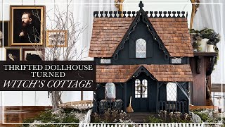 Enchanted Witch's Cottage // Halloween Dollhouse DIY