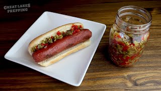 Sweet Pickle Relish Canning Recipe (making and canning homemade fresh relish)