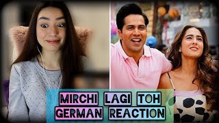 GERMAN REACTION | Mirchi Lagi Toh Coolie No.1| Varun Dhawan Sara A K|Alka Y, Kumar S, Lijo Dj Chetas