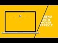 Menu With Hover Effect | CSS - JQUERY Tutorial