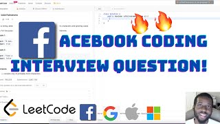 FACEBOOK Coding Interview Question - Valid Palindrome | LeetCode